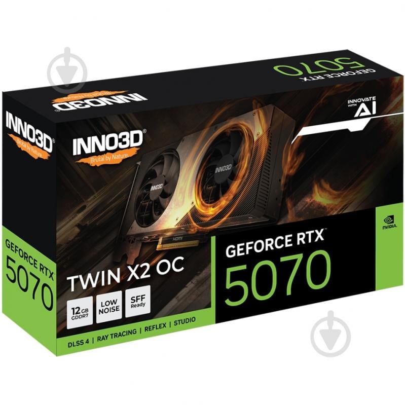 Відеокарта Inno3D GeForce RTX 5070 12GB GDDR7 192bit (N50702-12D7X-195064N) - фото 3 Відеокарта Inno3D GeForce RTX 5070 12GB GDDR7 192bit (N50702-12D7X-195064N) - фото 3