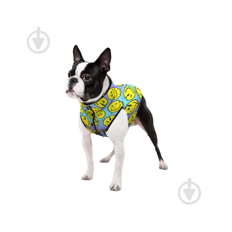 Куртка Waudog малюнок "Смайли на блакитному" M50 В 76-79 см С 55-61 см - фото 3