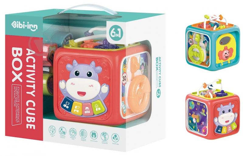 Развивающий куб BIBI-INN Активити куб 6в1 музыкальный 688-60 - фото 1 Развивающий куб BIBI-INN Активити куб 6в1 музыкальный 688-60 - фото 1