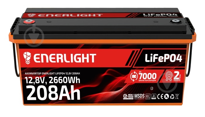 Аккумулятор Enerlight LiFePO4 12,8V 208Ah - фото 1 Аккумулятор Enerlight LiFePO4 12,8V 208Ah - фото 1