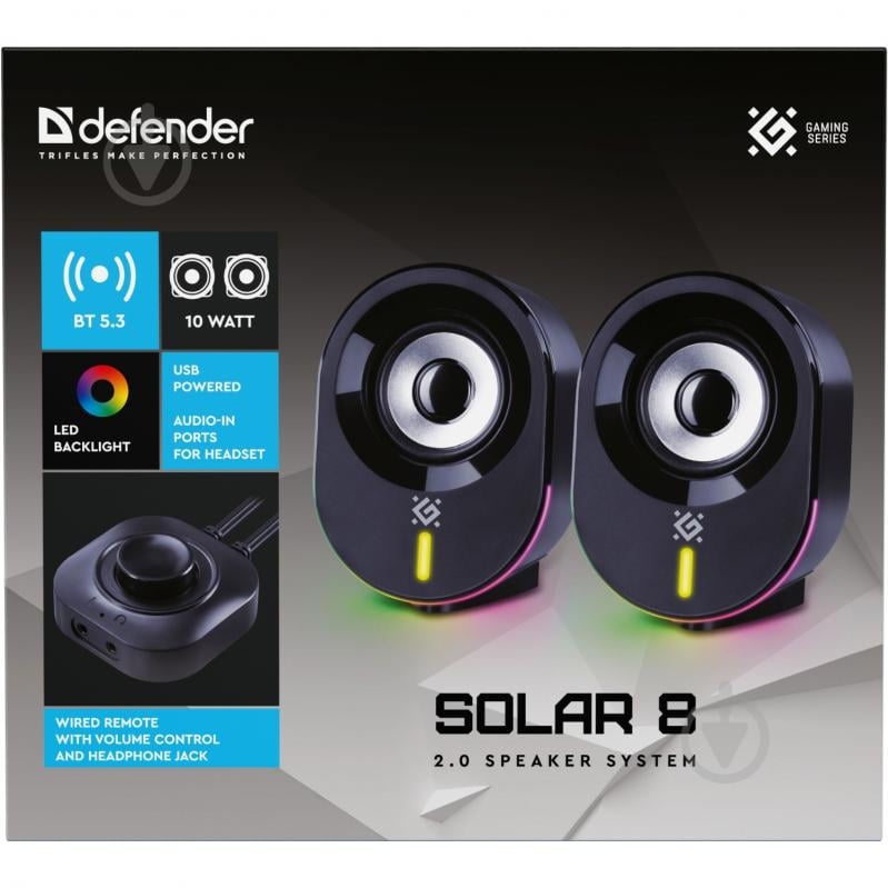 Колонки Defender Solar 8 2.0 black (65938) - фото 7