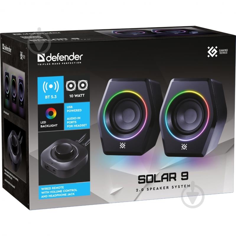 Колонки Defender Solar 9 2.0 black (65939) - фото 9