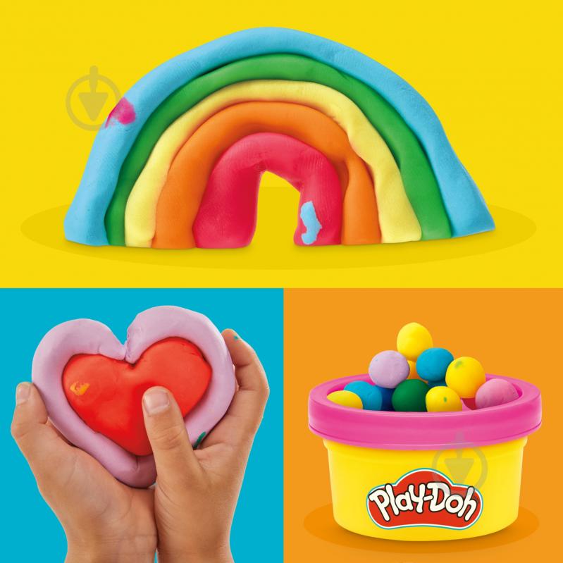 Набір маси для ліплення Play-Doh Райдужні сюрпризи 50 баночок G1761 - фото 6 Набір маси для ліплення Play-Doh Райдужні сюрпризи 50 баночок G1761 - фото 6