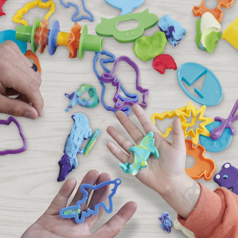 Набір пластиліну Play-Doh Світ суші, повітря та моря F8788 - фото 4 Набір пластиліну Play-Doh Світ суші, повітря та моря F8788 - фото 4