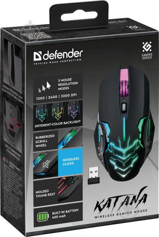 Мышь Defender Katana GM-511 black (52511) - фото 8 Мышь Defender Katana GM-511 black (52511) - фото 8