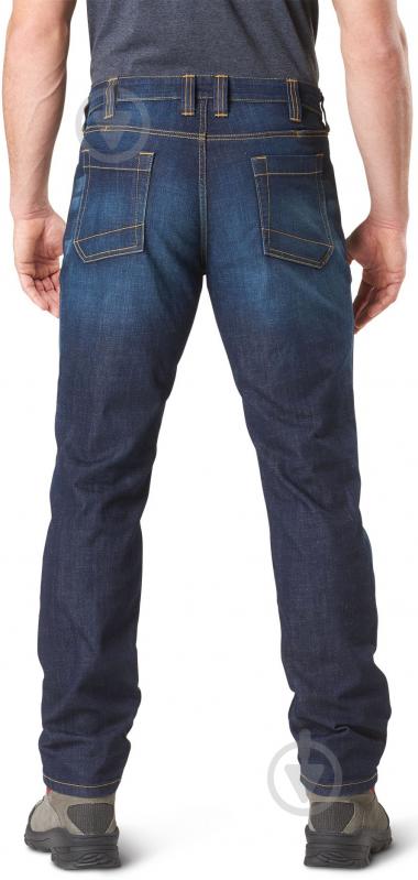 Джинсы 5.11 Tactical тактические Defender-Flex Slim Jean 74465 р. W33/L34 Dark Wash Indigo - фото 4