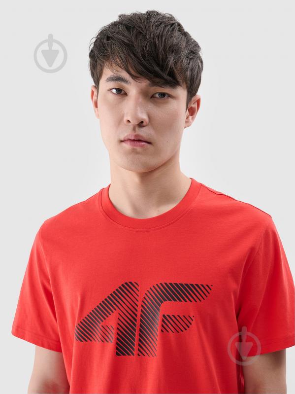 Футболка 4F 4FWMM00TTSHM2257-62S р.S красный - фото 2 Футболка 4F 4FWMM00TTSHM2257-62S р.S красный - фото 2