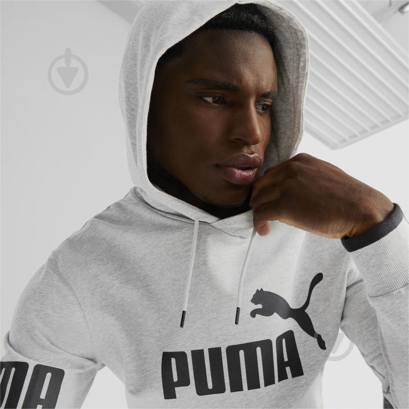 Джемпер Puma PUMA POWER COLORBLOCK HOODIE TR 67332504 р.S серый - фото 4