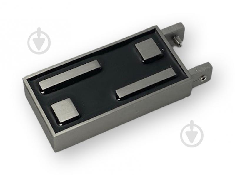 Комплект карнизу Quadrum G-TECH подвійний 17/160 см чорний з чорними гачками - фото 3