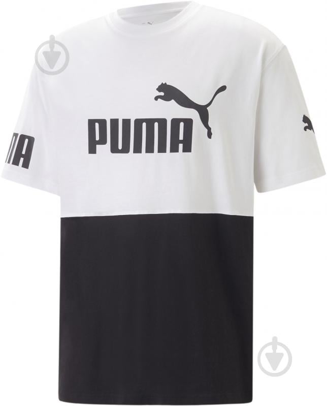 Футболка Puma POWER COLORBLOCK TEE 67332102 р.M білий - фото 1