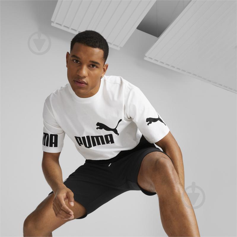 Футболка Puma POWER COLORBLOCK TEE 67332102 р.M білий - фото 3