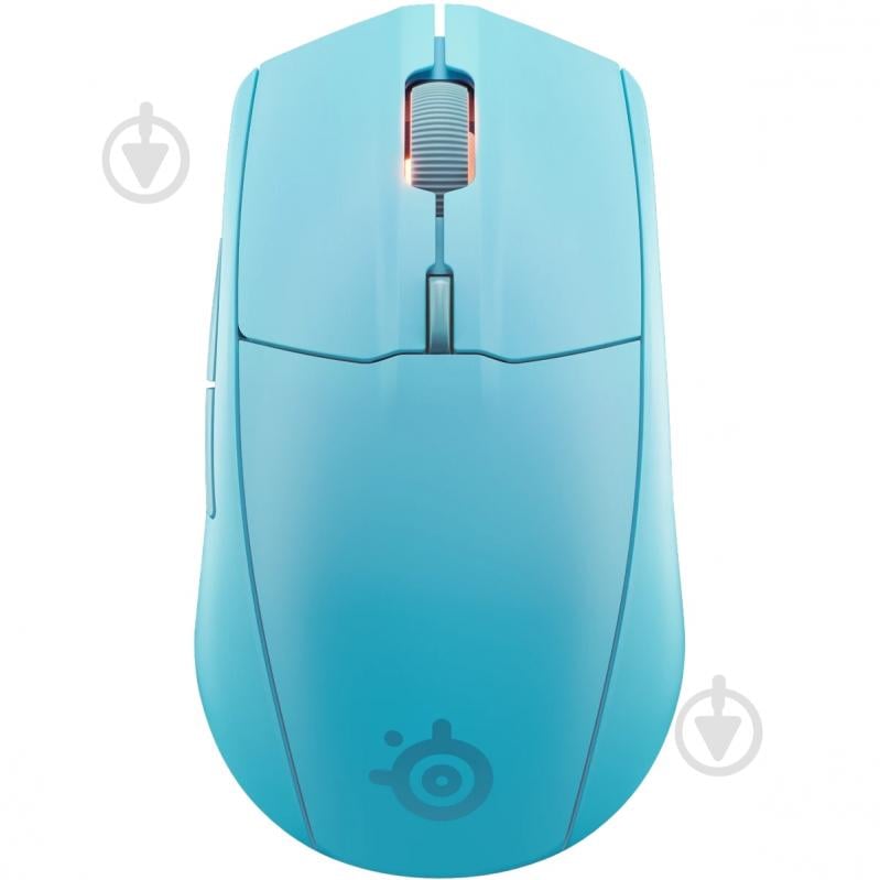 Мышь SteelSeries Rival 3 Gen 2 Wireless aqua blue (62526) - фото 1