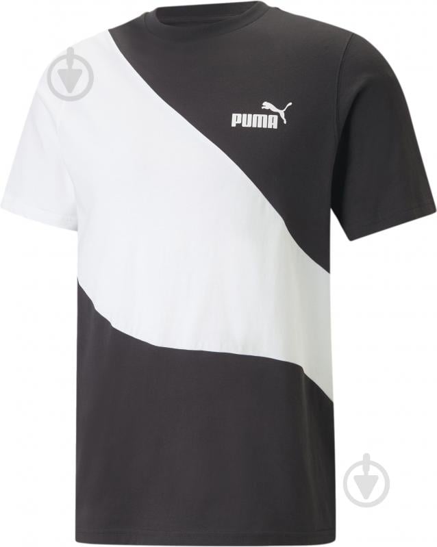 Футболка Puma POWER CAT TEE 67338001 р.S черный - фото 1