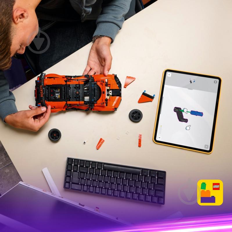 Конструктор LEGO Technic Гиперкар Bugatti Chiron Pur Sport 42222 - фото 6