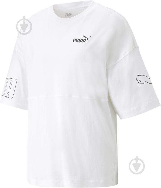 Футболка Puma PUMA POWER COLORBLOCK TEE 67363602 р.XS белый - фото 1