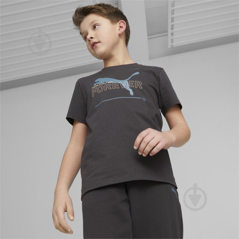 Футболка Puma ESS BETTER GRAPHIC TEE KIDS 67365875 р.140 черный - фото 3