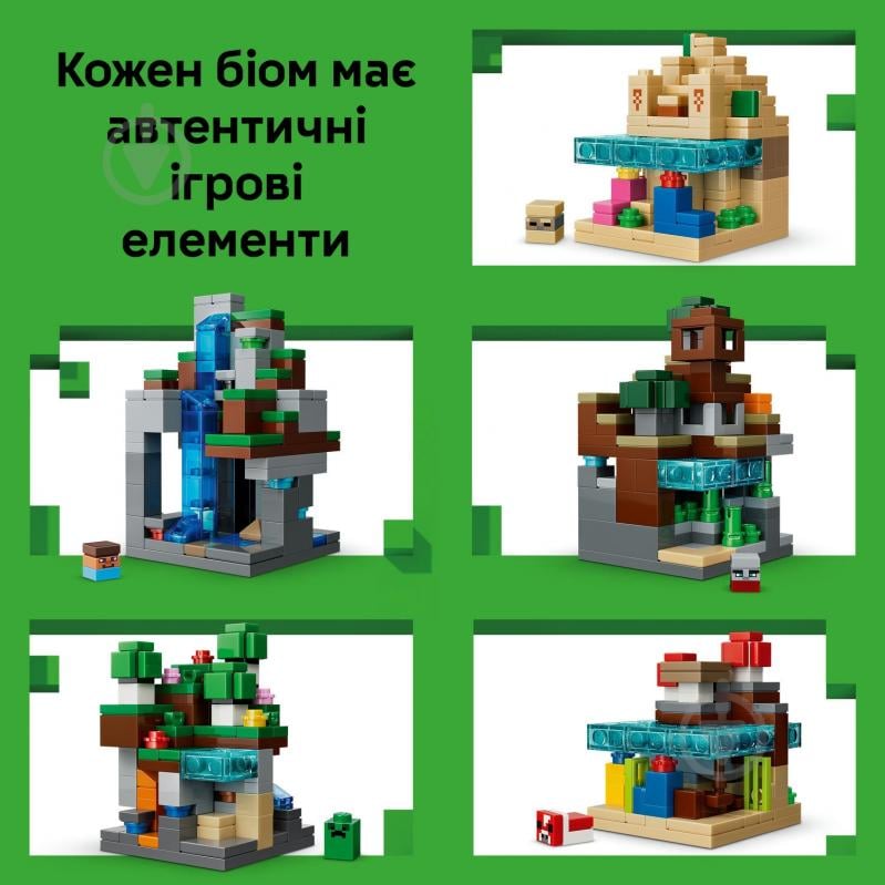 Конструктор LEGO Minecraft Минибиомы 21589 - фото 7