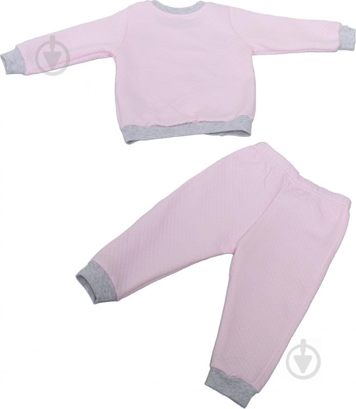 Комплект дитячого одягу Фламінго сірий із рожевим р.86 521-804 - фото 2