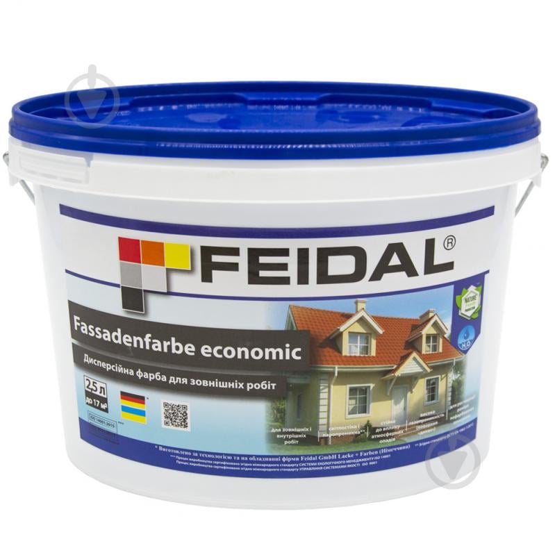 Краска акриловая Feidal Fassadenfarbe economic мат LFN 0851 2,5 л - фото 2