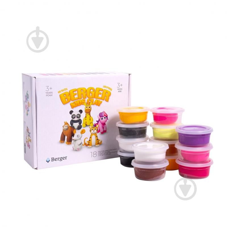 ᐉ Набор для лепки Berger Kids Clay Животные • Купить в Киеве, Украине ...