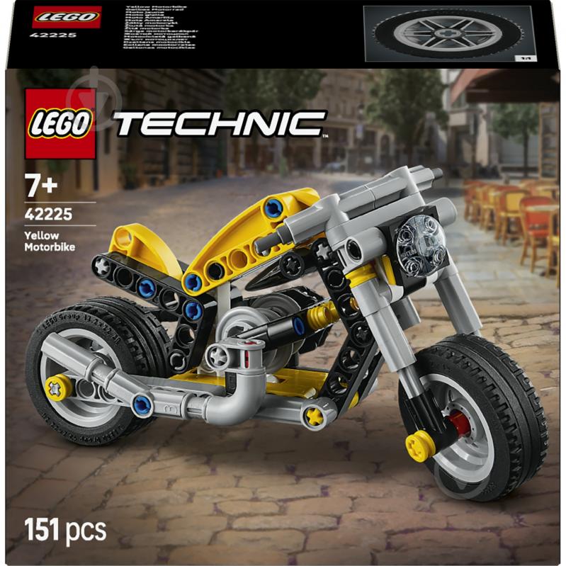 Конструктор LEGO Technic Желтый мотоцикл 42225 - фото 1