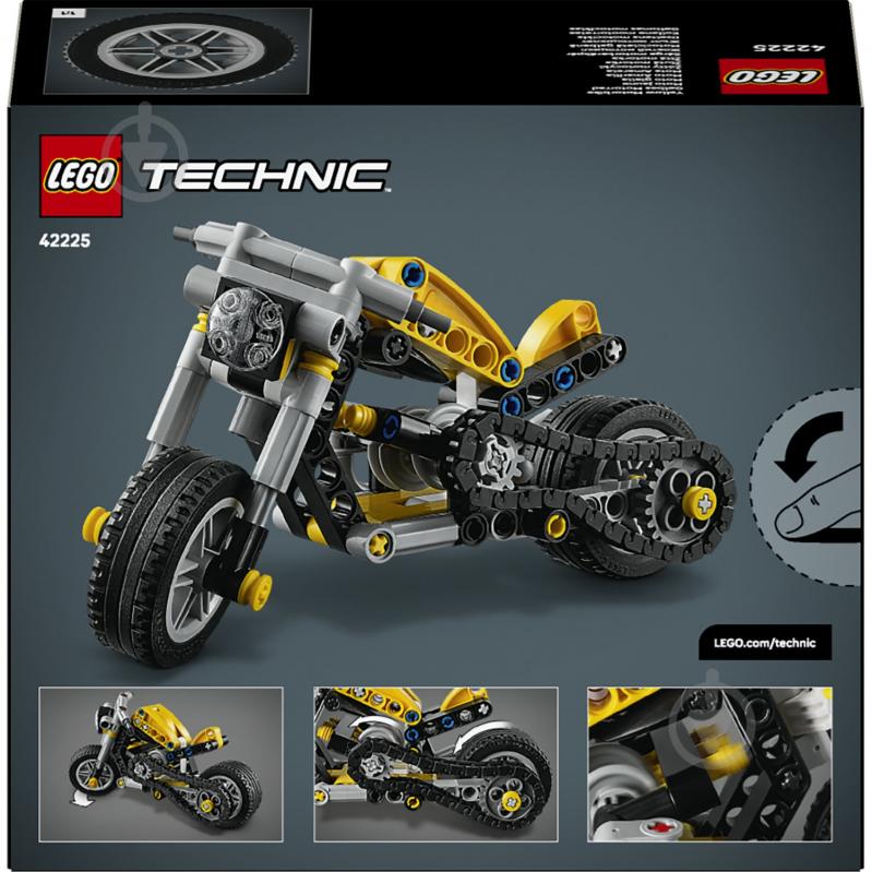 Конструктор LEGO Technic Желтый мотоцикл 42225 - фото 2