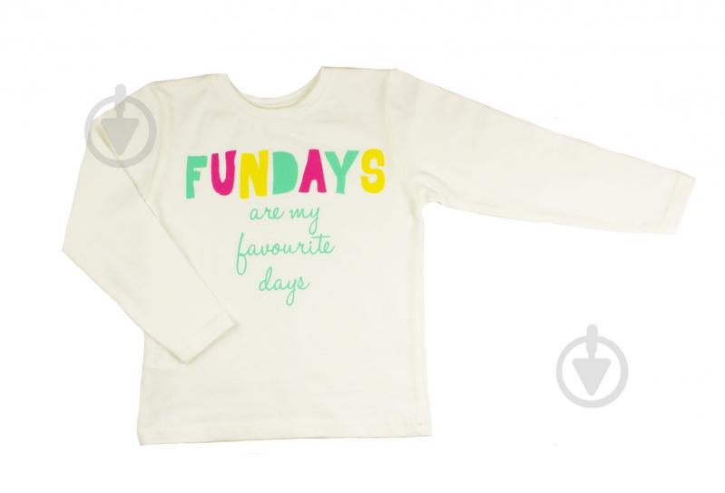 Реглан для дівчинки Luna Kids р.116 молочний - фото 1