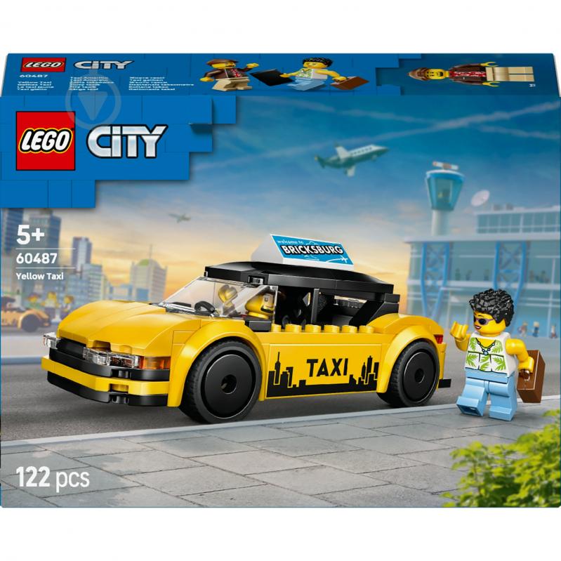 Конструктор LEGO City Желтое такси 60487 - фото 1