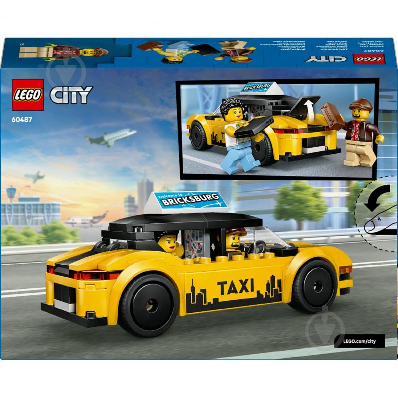 Конструктор LEGO City Желтое такси 60487 - фото 2