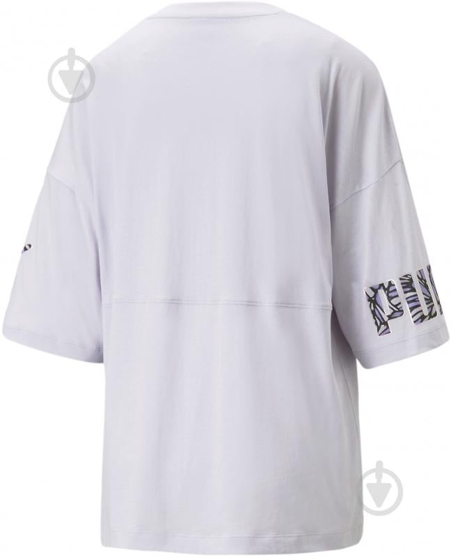 Футболка Puma PUMA POWER NOVA SHINE COLORBLOCK TEE 67444568 р.M блакитний - фото 2