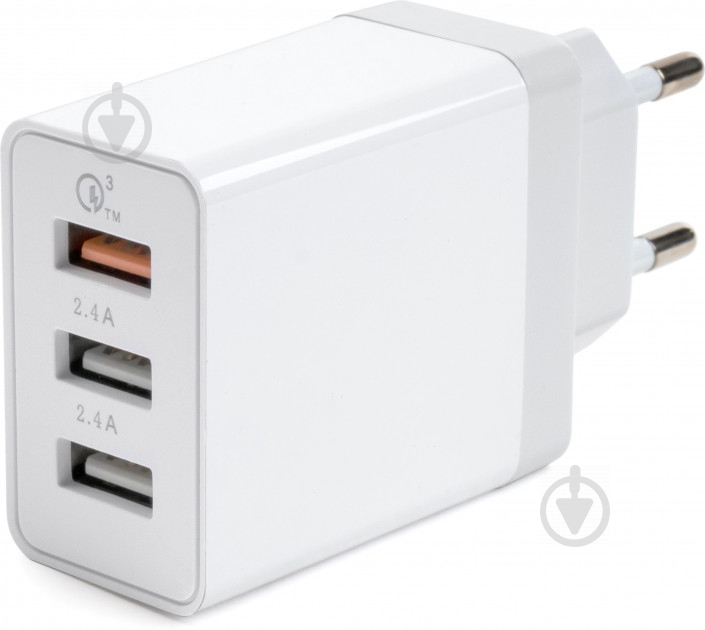 Зарядний пристрій Vinga 3 Port USB Charger QС3.0 - фото 2