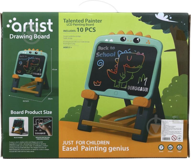 Игрушка Artist мольберт Дино LCD 2 стилусы 050-79 - фото 3