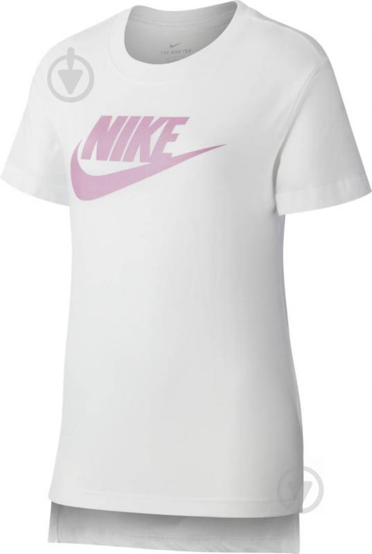 Футболка Nike G NSW TEE DPTL BASIC FUTURA AR5088-108 р.L белый - фото 1