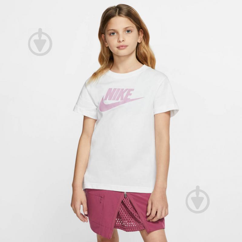 Футболка Nike G NSW TEE DPTL BASIC FUTURA AR5088-108 р.S белый - фото 4