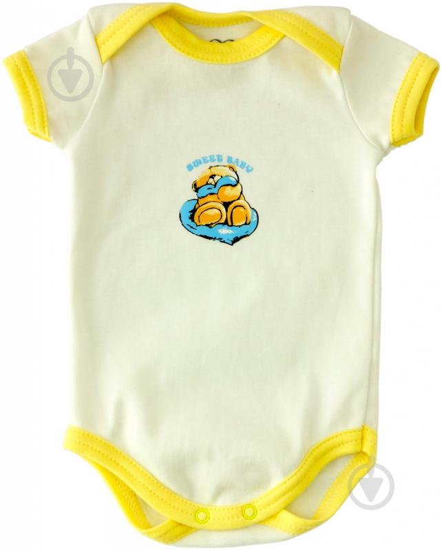 Боди Sweet baby Кроха лодочка р.68 белый с рисунком 012.548.1Кж - фото 1