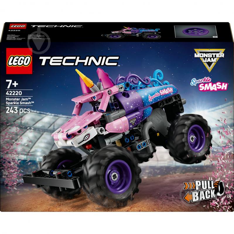 Конструктор LEGO Technic Monster Jam™ Sparkle Smash™ с функцией Pull-Back 42220 - фото 1