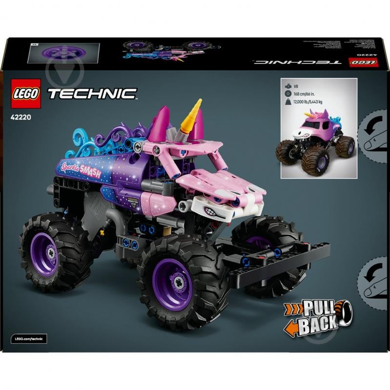 Конструктор LEGO Technic Monster Jam™ Sparkle Smash™ с функцией Pull-Back 42220 - фото 2