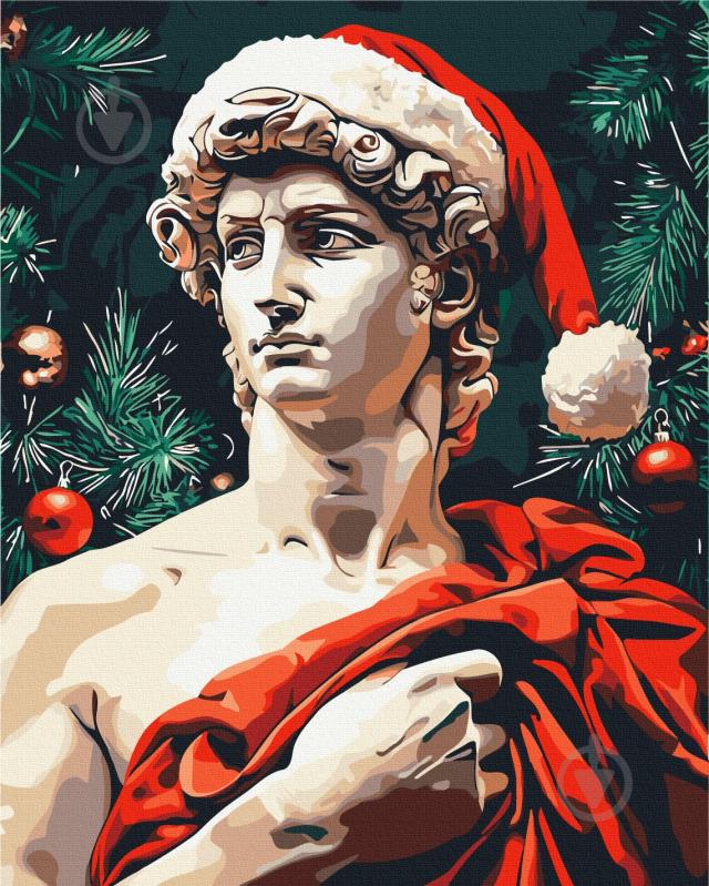 Картина по номерам Давид в новогоднем настроении 40x50 см Brushme - фото 1