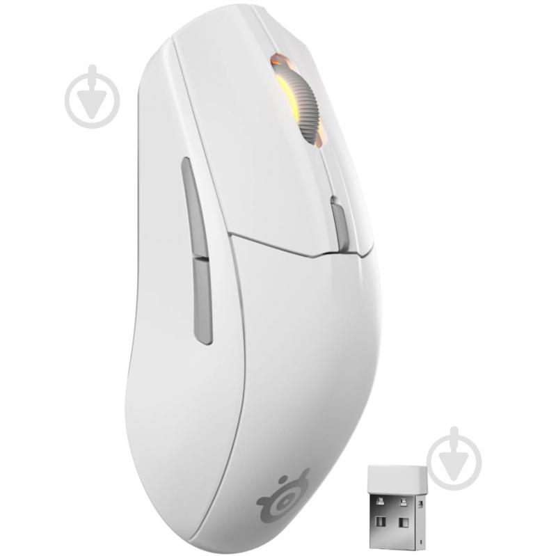 Мышь SteelSeries Rival 3 Gen 2 Wireless RGB white (62524) - фото 5