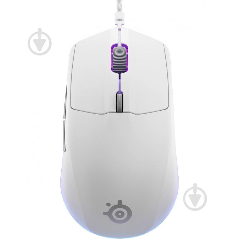 Мышь SteelSeries Rival 3 Gen 2 RGB white (62516) - фото 1