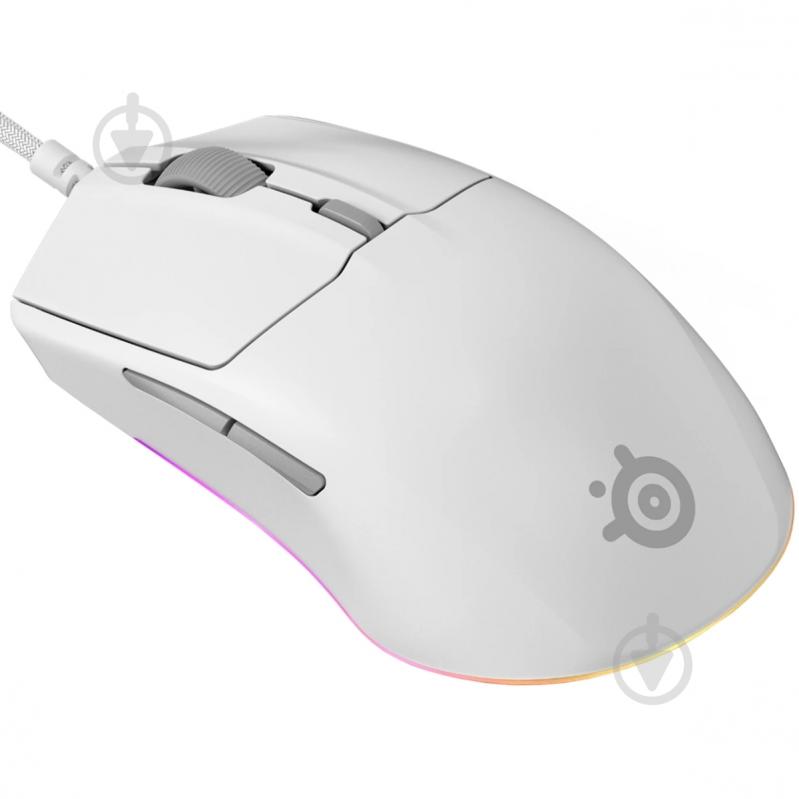 Мышь SteelSeries Rival 3 Gen 2 RGB white (62516) - фото 2