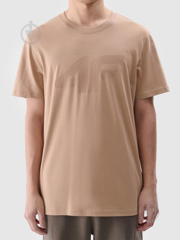 Футболка 4F TSHIRT M2075 4FWSS25TTSHM2075-83S р.XL бежевий - фото 4 Футболка 4F TSHIRT M2075 4FWSS25TTSHM2075-83S р.XL бежевий - фото 4