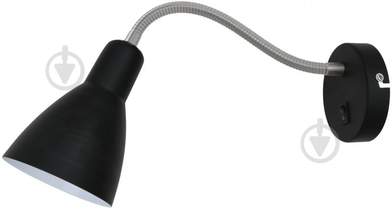 ᐉ Бра Laguna Lighting с выключателем 1x25 Вт Е27 черный/матовый никель ...