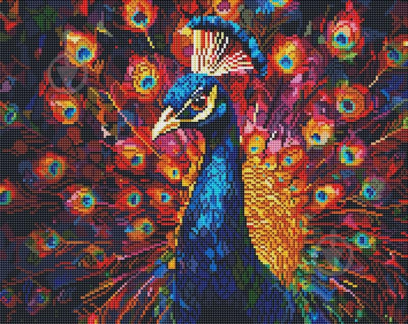 Алмазная мозаика Павлин 40x50 см Brushme - фото 1