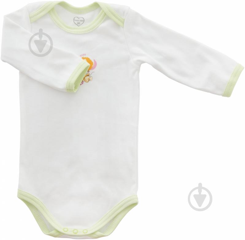 Боди Sweet baby Кроха лодочка р.74 белый с рисунком 012.548.1с - фото 1
