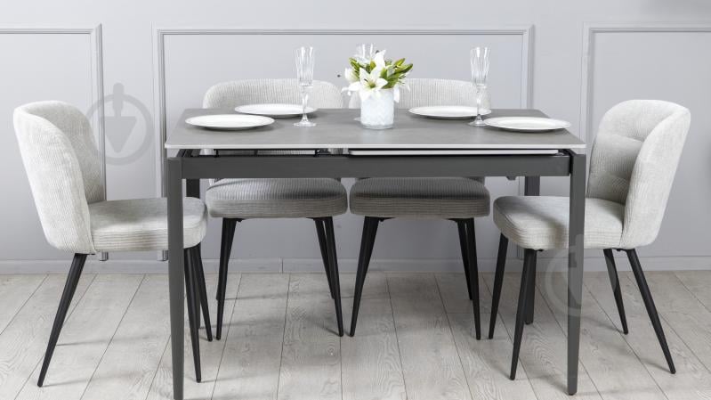 Стіл обідній Prestol Хіт 1200(1800)x800x750мм сірий/графіт - фото 6 Стіл обідній Prestol Хіт 1200(1800)x800x750мм сірий/графіт - фото 6