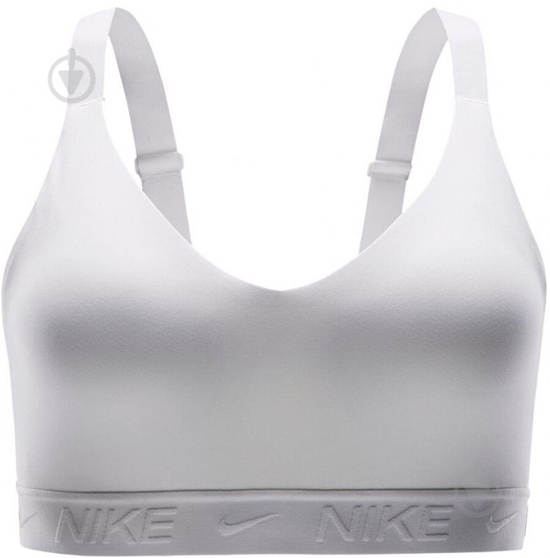 Бра Nike W NK DF INDY MED SPT BRA FD1065-100 р.M белый - фото 7 Бра Nike W NK DF INDY MED SPT BRA FD1065-100 р.M белый - фото 7