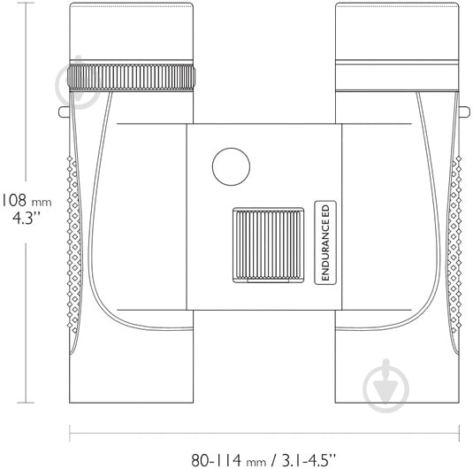 Бинокль Hawke Endurance ED 8x25 (Green) 36110 - фото 6