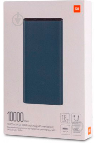 Повербанк Xiaomi Mi Power Bank 3 10000 mAh black (VXN4260CN) - фото 6