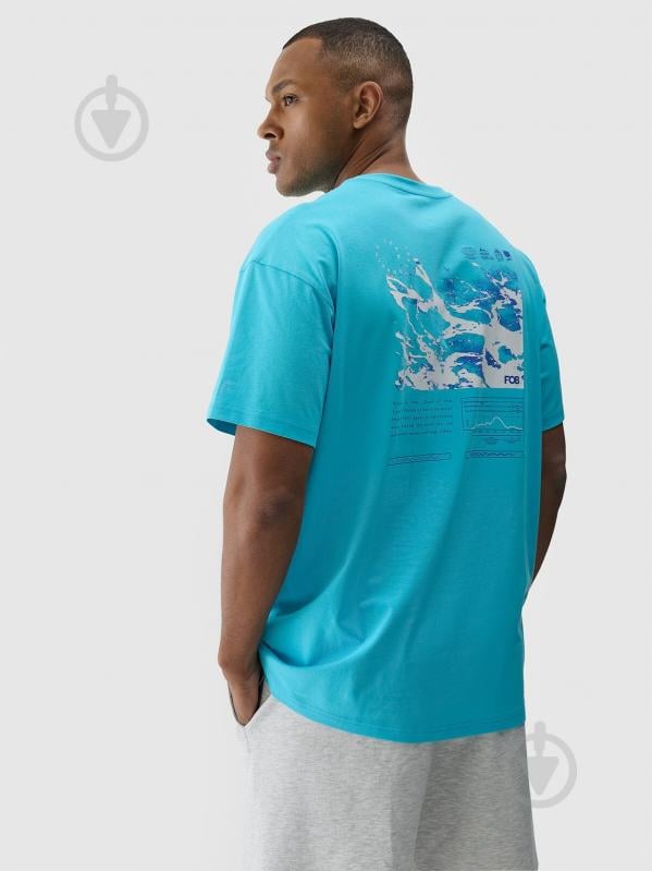 Футболка 4F TSHIRT M2131 4FRSS24TTSHM2131-48S р.XL блакитний - фото 2 Футболка 4F TSHIRT M2131 4FRSS24TTSHM2131-48S р.XL блакитний - фото 2